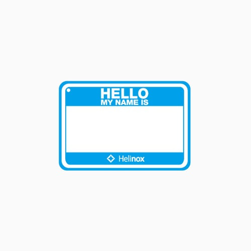 헬리녹스 Helinox Hello My Name Is 벨크로 패치  / 등산/백팩킹/아웃도어/악세사리