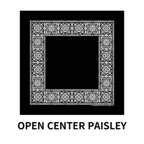 하바행크 HAV A HANK 오픈 센터 페이즐리 반다나 스카프 (Black)